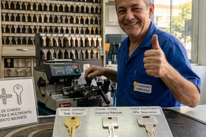 Cópia de chave em Ribeirão Preto simples, tetra e multiponto